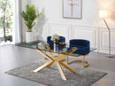 Gianna Navy Velvet Dining Chair