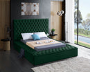 Bliss Green Velvet Full Bed (3 Boxes)