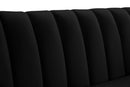 Dixie Black Velvet Loveseat