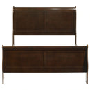 Louis Philippe Sleigh Panel Bed