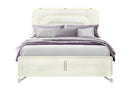 Lyra Beige Bed with LED