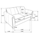 Davis Stationary Loveseat - NY Furniture Direct (NY)