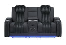 U8000 Pwr Console Rec Loveseat with PHR, LED and Speaker