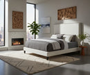 Harlie Cream Velvet Full Bed