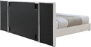 Pablo Cream Velvet Queen Bed