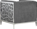 Opal Grey Velvet Chair