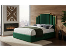 Hugo Green Velvet King Bed