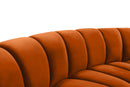 Infinity Cognac Velvet 2pc. Modular Sectional