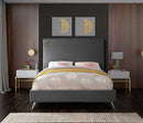 Jasmine Grey Velvet King Bed