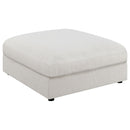 Serene Upholstered Rectangular Ottoman Beige - NY Furniture Direct (NY)
