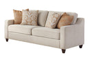 Christine Upholstered Cushion Back Sofa Beige - NY Furniture Direct (NY)