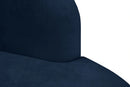 Mitzy Navy Velvet Loveseat