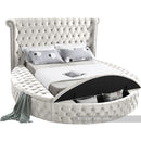 Luxus Cream Velvet Full Bed (3 Boxes)