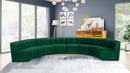 Limitless Green Velvet 8pc. Modular Sectional