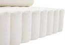 Melody Cream Velvet Loveseat