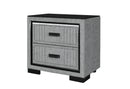 Isabella Grey Nightstand with LED