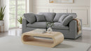 Serene Grey Linen Fabric Deluxe Cloud Modular Sofa
