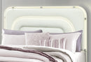 Lyra Beige Bed with LED