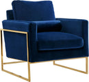 Mila Navy Velvet Chair