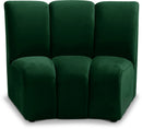 Infinity Green Velvet Modular Chair
