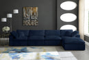 Cozy Navy Velvet Cloud Modular Sectional