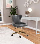 Hendrix Grey Faux Leather Office Chair