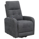 Howie Tufted Upholstered Power Lift Recliner Charcoal - NY Furniture Direct (NY)