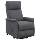 Herrera Power Lift Recliner with Wired Remote Charcoal - NY Furniture Direct (NY)
