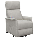 Herrera Power Lift Recliner with Wired Remote Beige - NY Furniture Direct (NY)