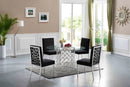 Opal Black Velvet Dining Chair