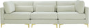 Julia Cream Velvet Modular Sofa (3 Boxes)