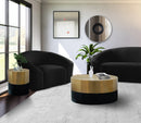Sun Black / Gold End Table