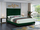 Elly Green Velvet Full Bed