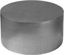 Cylinder Brushed Chrome Coffee Table