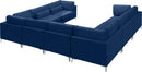Julia Navy Velvet Modular Sectional (8 Boxes)