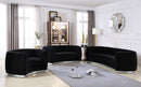 Julian Black Velvet Chair