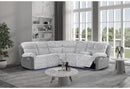 U6028 Grey Sectional with LED