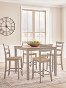 Harperfeld Counter Height Dining Table and 4 Counter Stools