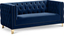Michelle Navy Velvet Loveseat