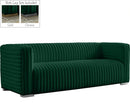 Ravish Green Velvet Sofa