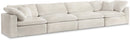 Cozy Cream Velvet Cloud Modular Sofa