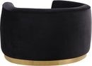Julian Black Velvet Chair