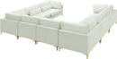 Julia Cream Velvet Modular Sectional (8 Boxes)