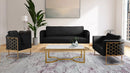 Casa Black Velvet Sofa