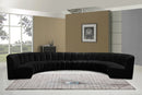 Infinity Black Velvet 8pc. Modular Sectional