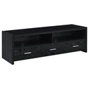 Alton 62" 3-drawer TV Console Black Oak - NY Furniture Direct (NY)