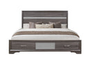 Seville Grey Bed Dresser Mirror Nightstand