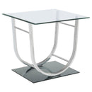 Danville U-shaped End Table Chrome - NY Furniture Direct (NY)