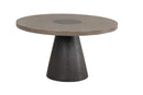 Broager 5 Pc Dining Table Set (Light Gray Caster Chairs)