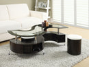 Buckley 3-piece Coffee Table and Stools Set Cappuccino - NY Furniture Direct (NY)